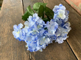 18" Hydrangea Bush x8 - Light Blue