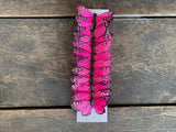 12 pcs - 3" Artificial Hot Pink Black Butterflies