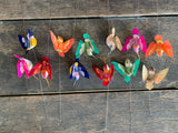 12 pcs - 3" Artificial Colorful Hummingbirds