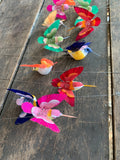 12 pcs - 3" Artificial Colorful Hummingbirds