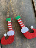 16" Elf Feet/Leg Glitter Pick- Dozen