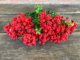 16" Red Styrofoam Berry Bush x7