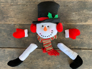 5 Piece Snowman Wreath Kit with Scarf and Earmuffs