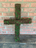 Green Moss Vine Cross