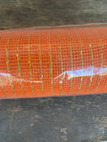 Orange Metallic Mesh 21” X 10 Yards