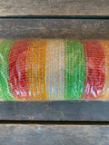 Striped Metallic Mesh 21” X 10 Yards